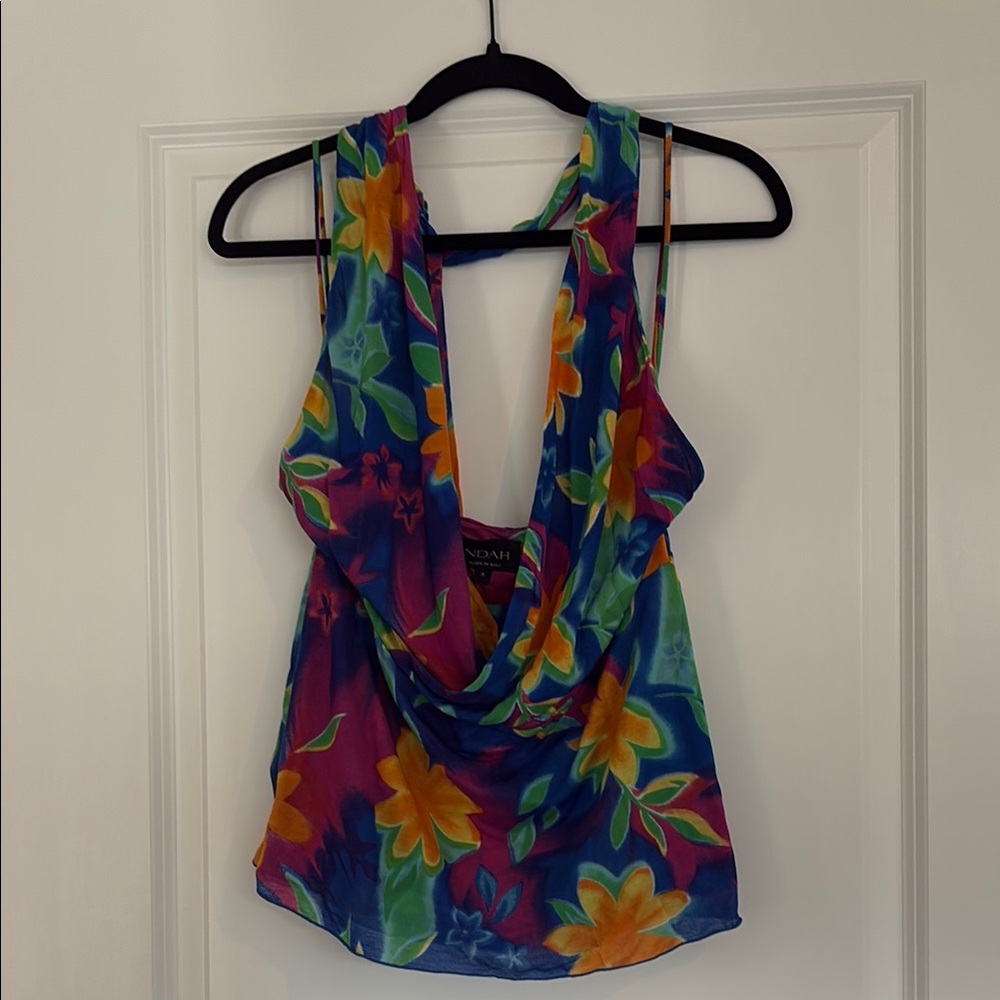 Floral Multicolor Women's mini dress